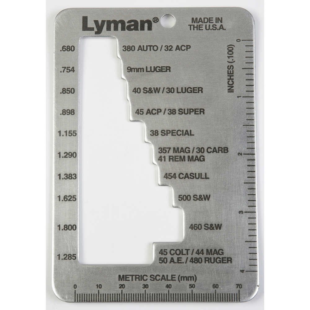 LYM EZEE CASE GAUGE PISTOL & REVOLVER (12) - Reloading Accessories